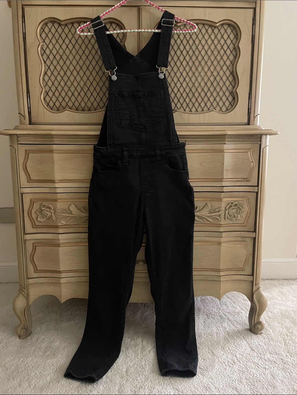 Levi's Black Denim Overalls